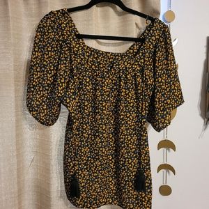 Floral loose shirt